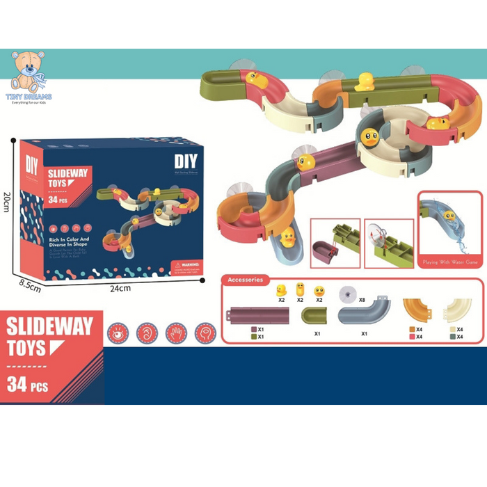 Creatieve Eendjes Glijbaan Set - Voor Eindeloos Speelplezier
