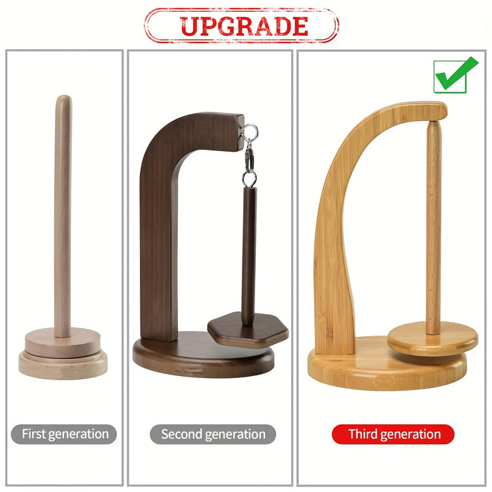 Bamboe Garenhouder – Handige Opberger voor Brei- en Haakprojecten