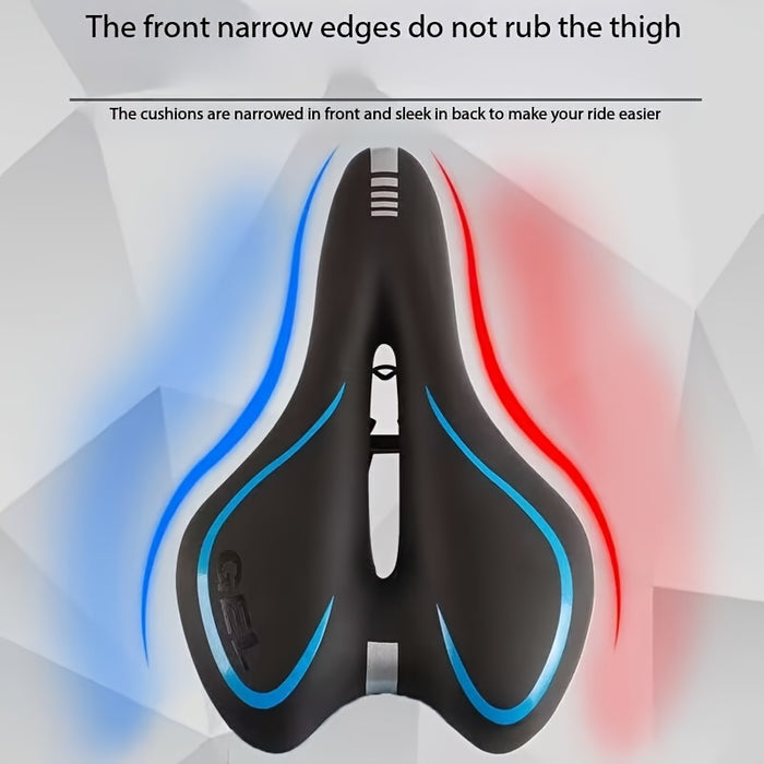 Mukava pyörän satula ergonomisella hengittävällä muotoilulla