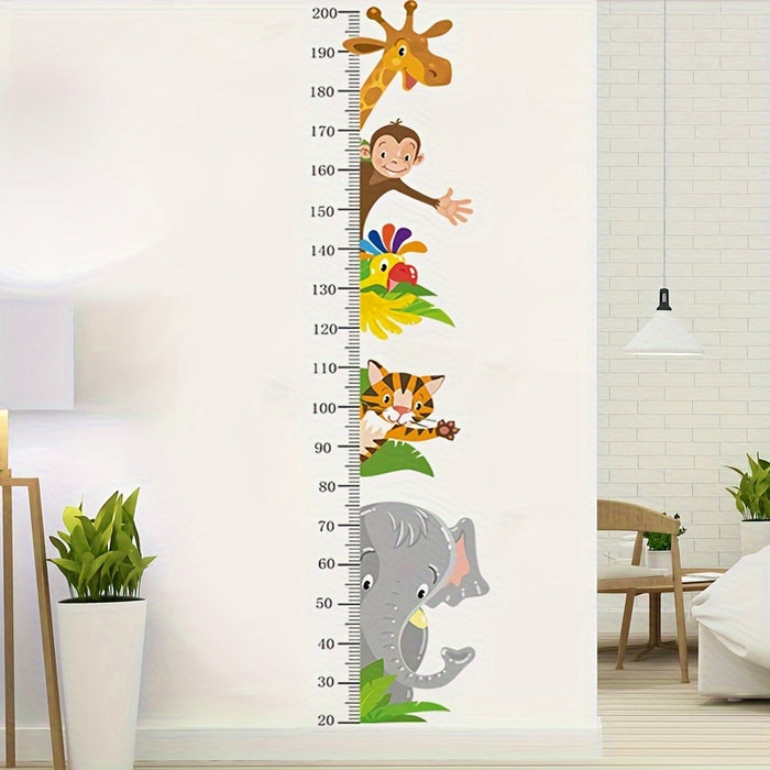 Dieren Groeimeter Wandstickers - Speelse Meting voor Kinderen