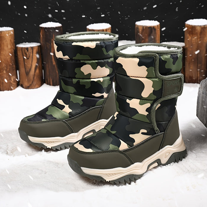 Trendy Camouflage Sneeuwboots - Voor Avonturiers