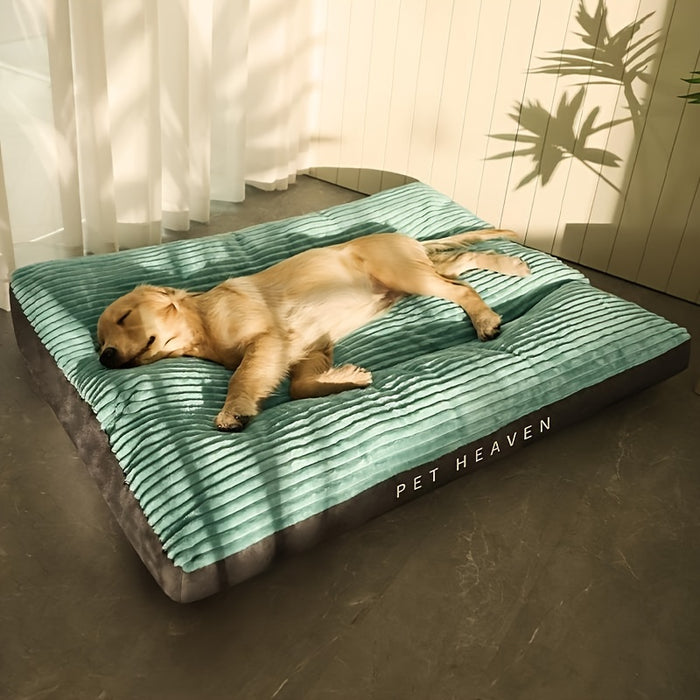 Lit confortable pour chiens avec surface nervurée et dessous antidérapant