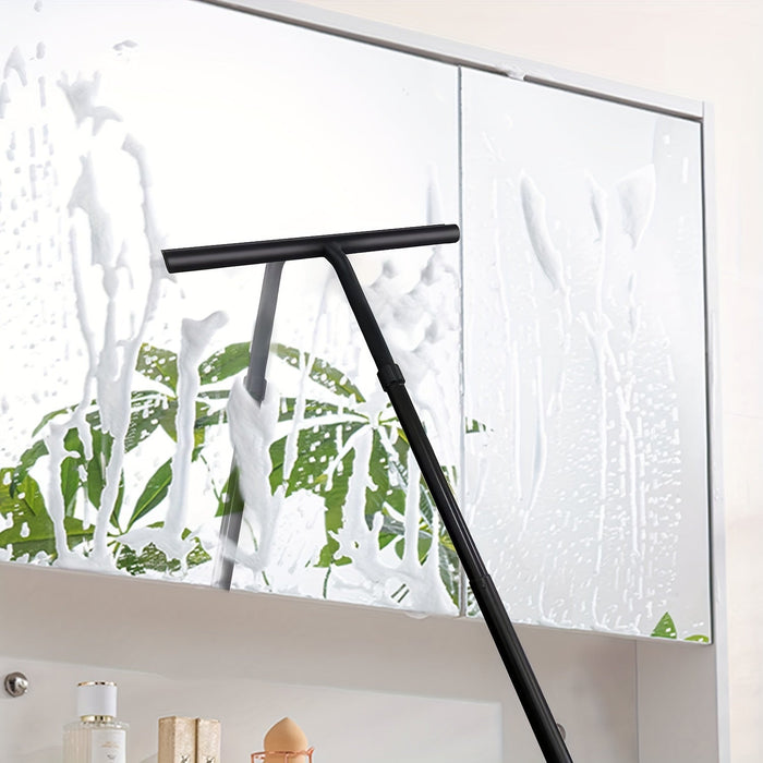 Teleskopisk bruseskraber med udtrækkeligt håndtag – til væg og gulv