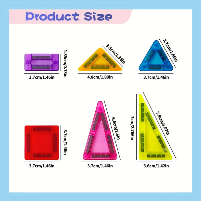 Mini Magnetische Bouwblokken Set – Compact en Veelzijdig Speelplezier