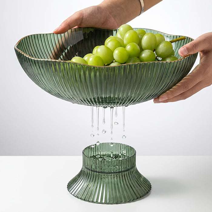 Fruttiera trasparente di lusso in PET – Decorativa e pratica