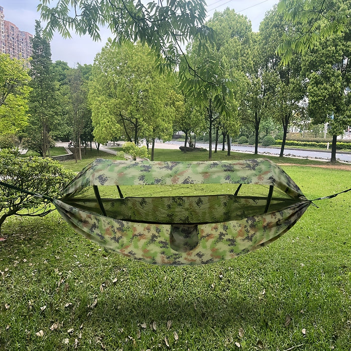 CampEase 3-in-1 Hangmat – Bescherming en Comfort voor Buitenavonturen