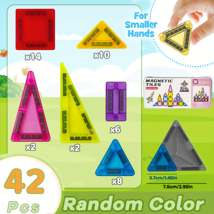 Mini Magnetische Bouwblokken Set – Compact en Veelzijdig Speelplezier