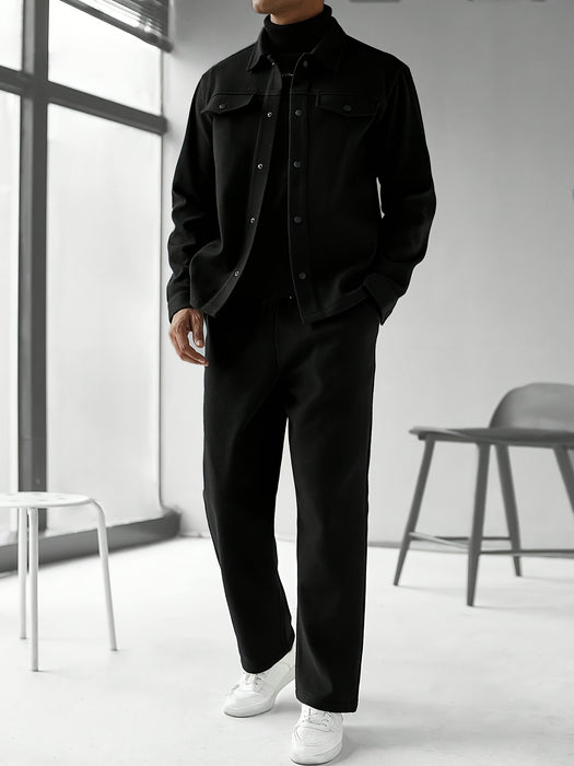Moderne Tweedelige Herenset – Comfort en Casual Elegantie