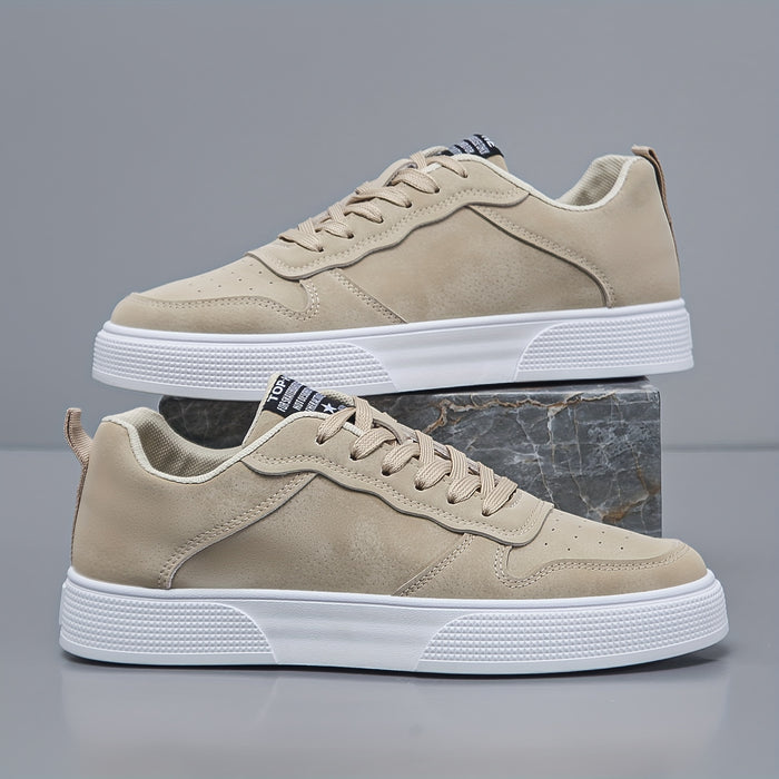 Heren Sneakers met Lage Top – Comfortabel en Duurzaam met Witte PVC Zool