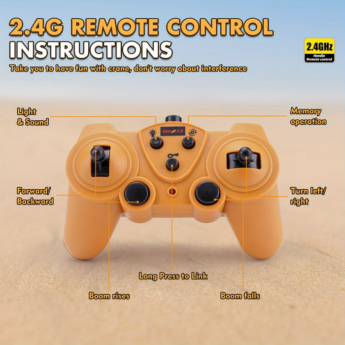 MegaLift RC Hijskraan - Krachtige 360° Bestuurbare Bouwkraan