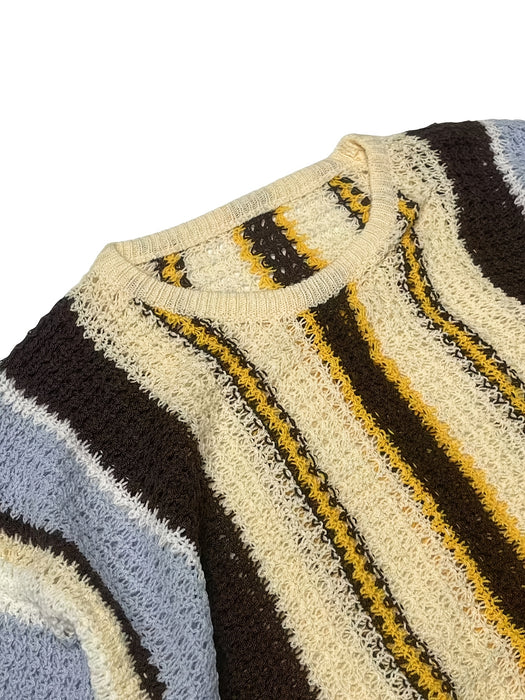 Casual Strepen Gebreide Trui – Comfortabel en Luchtig