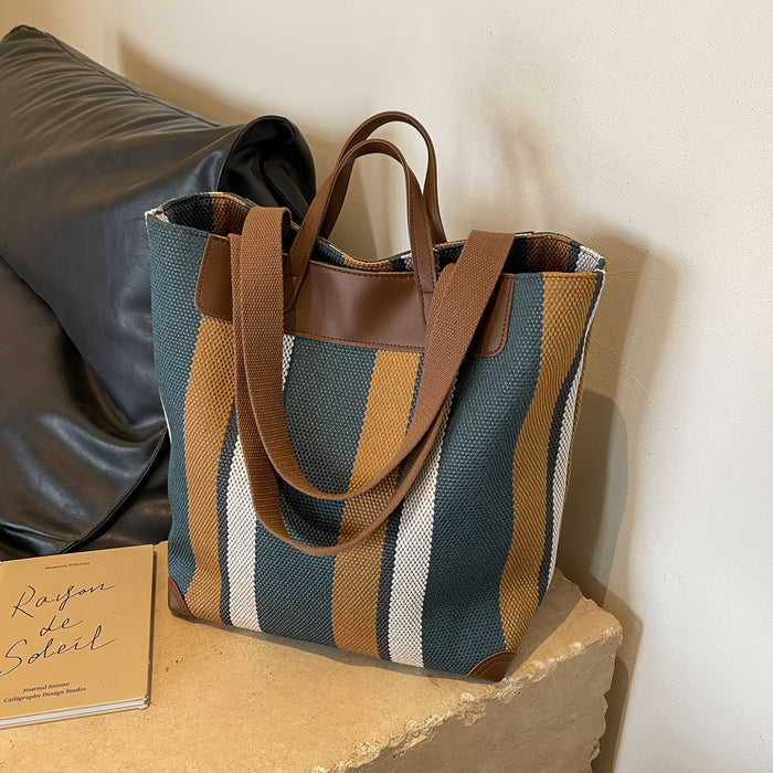 MetroStripe Casual Tote – Functionaliteit en Design