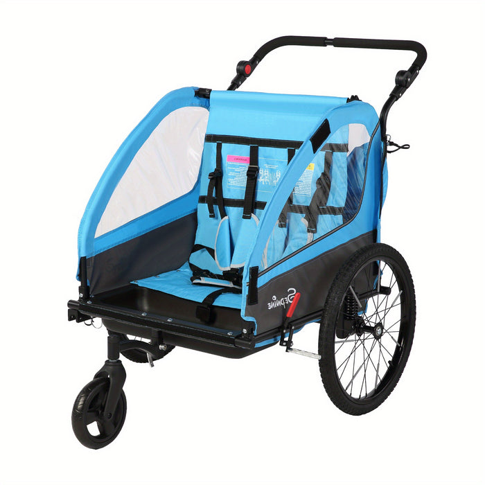 FlexiRide 2-in-1 Fietscaravan – Comfortabel en Opvouwbaar voor Twee Personen