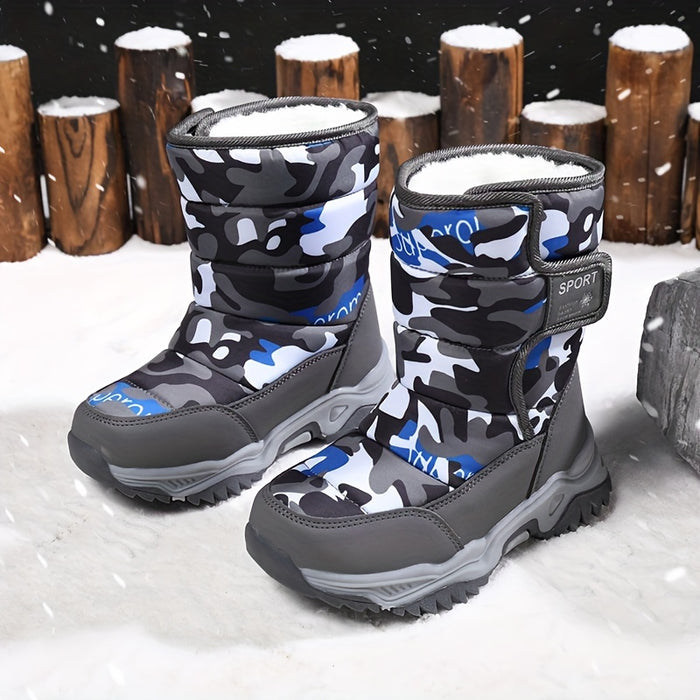 Trendy Camouflage Sneeuwboots - Voor Avonturiers