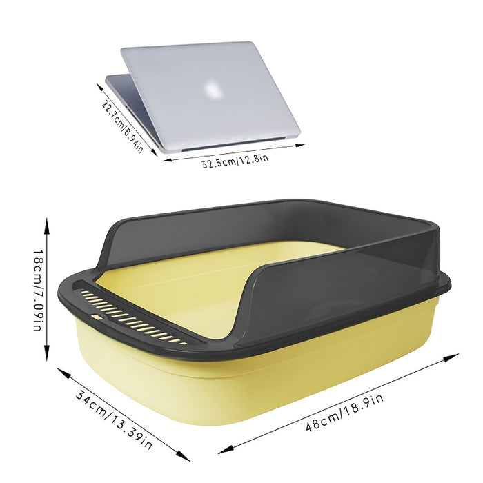 Kattenbak met Verhoogde Rand en Schep – Spatvrij en Praktisch Ontwerp