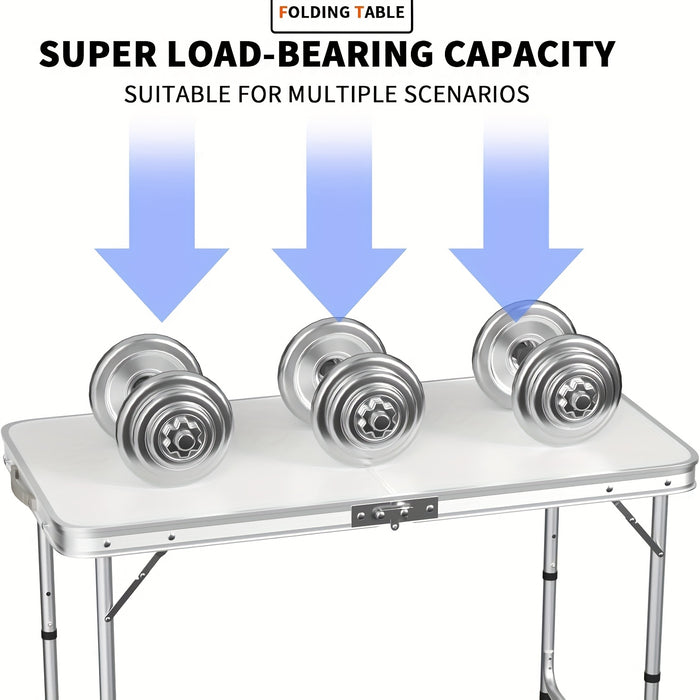 Opvouwbare Kampeertafel - Lichtgewicht en Draagbaar, Ideaal voor Feesten en Buitenactiviteiten
