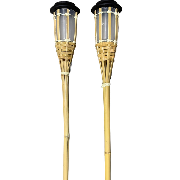 Solar Bamboo Flame Lantaarn – Sfeervol en Natuurlijk