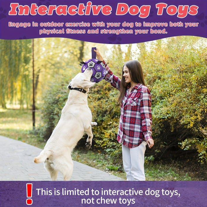 Hundeleke i gummi med håndtak for inne- og utendørs bruk