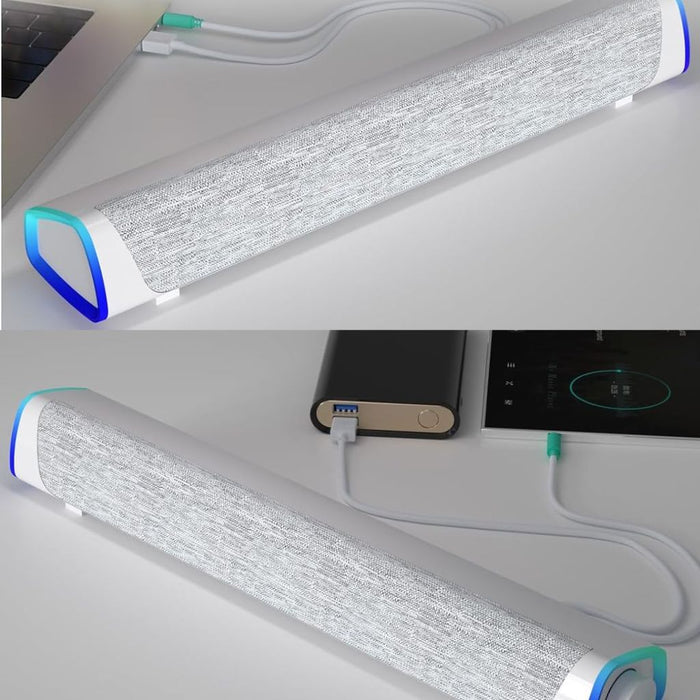 SonicBeam Gaming Soundbar – Dynamisch Geluid met LED-Sfeer