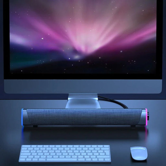 SonicBeam Gaming Soundbar – Dynamisch Geluid met LED-Sfeer