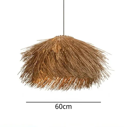 Handgemaakte Rattan Hanglamp voor Warme Natuurlijke Sfeer in Huis