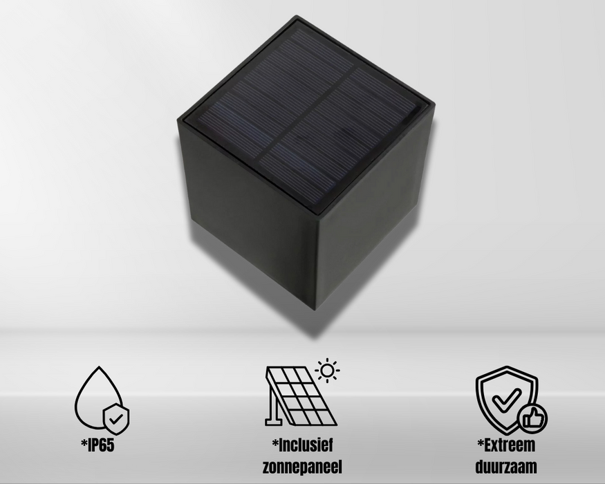 Aurinkokäyttöinen LED-seinävalaisin ulkokäyttöön automaattisella valaistuksella ja langattomalla muotoilulla