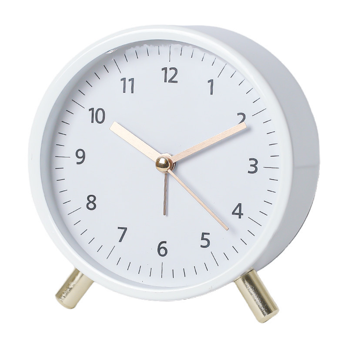 Horloge de table scandinave silencieuse au design minimaliste – Intemporelle et élégante