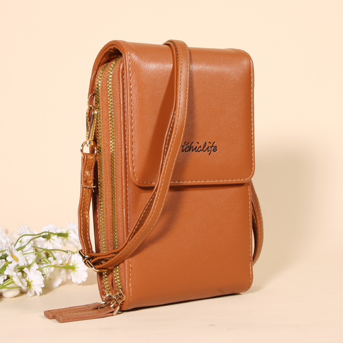 Touchscreen telefonpose med pungfunktion – Kompakt crossbody til daglig brug
