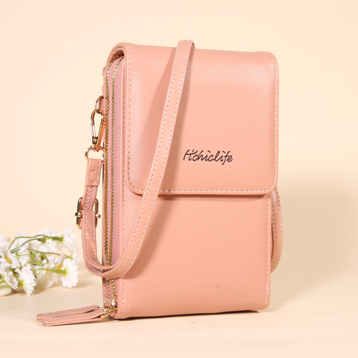 Touchscreen telefonpose med pungfunktion – Kompakt crossbody til daglig brug