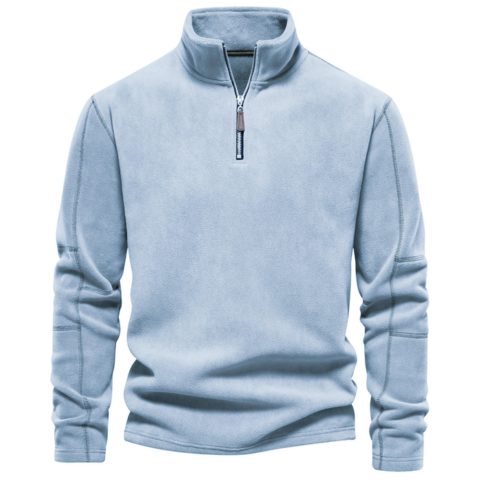 Fleece Lined Half-Zip Pullover - Comfortabel en Warm voor de Koude Dagen