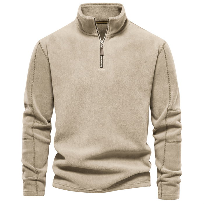 Fleece Lined Half-Zip Pullover - Comfortabel en Warm voor de Koude Dagen