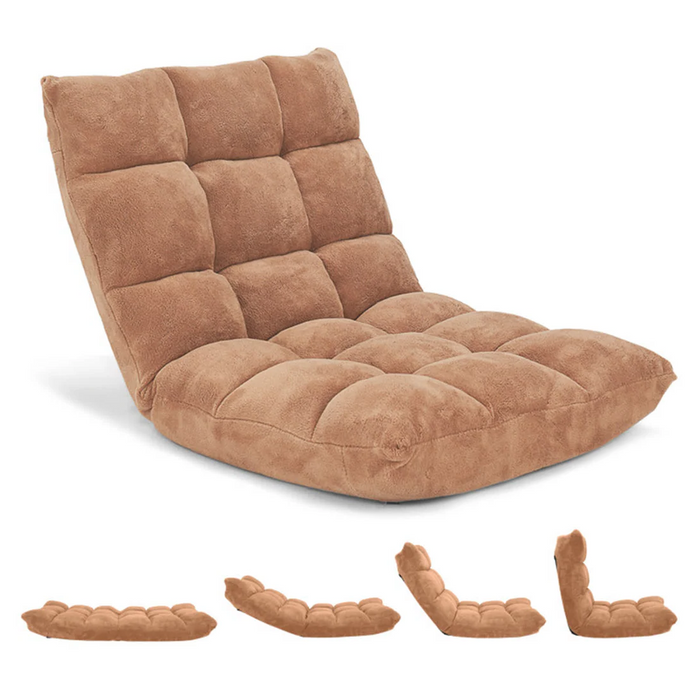 FlexiLounge 14 – Verstelbare Vloerstoel met Ultiem Comfort