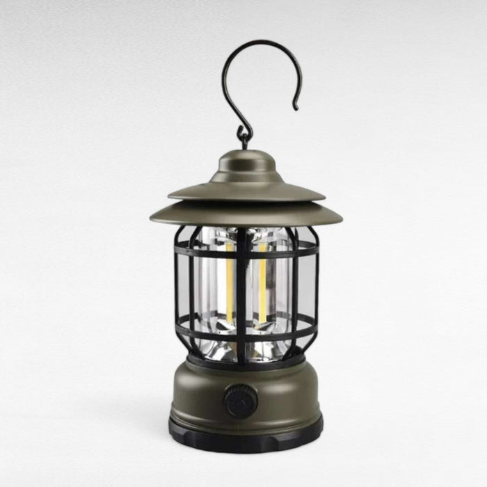 Oplaadbare Camping Lantaarn met Dimbare LED en Vintage Design
