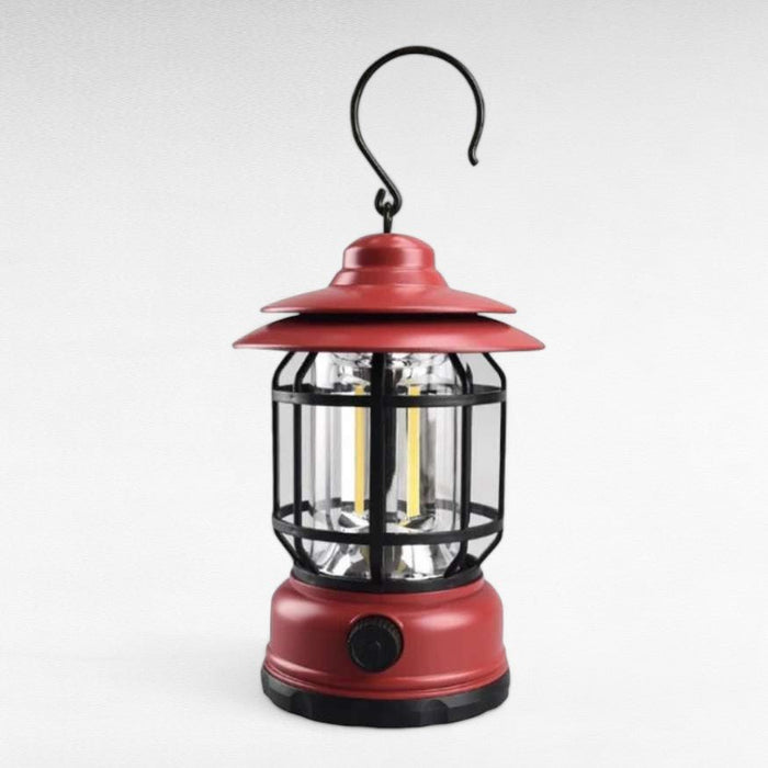 Oplaadbare Camping Lantaarn met Dimbare LED en Vintage Design