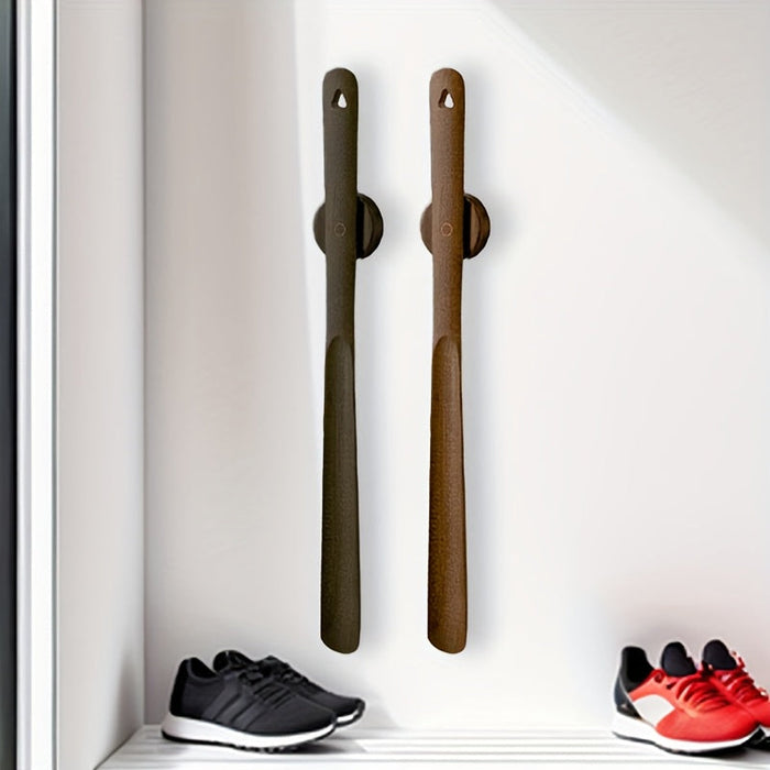 Minimalistische Schoenlepel van Beukenhout met Wandmontage
