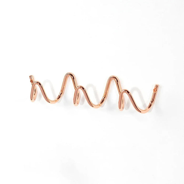 Moderne bølget vægknagerække – Stilfuld vægknagerække med flere kroge 