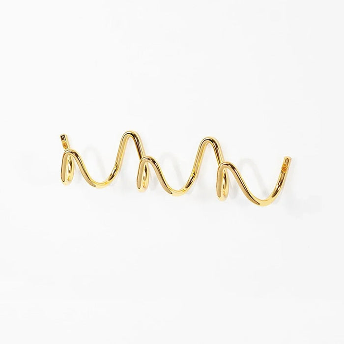 Moderne bølget vægknagerække – Stilfuld vægknagerække med flere kroge 