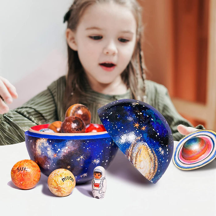 Galaxy Quest Houten Planeten Set – Leerzaam Avontuur voor Kinderen