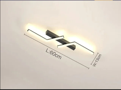 Moderni LED-kattovalaisin tyylikkäällä lineaarisella muotoilulla tyylikkääseen valaistukseen