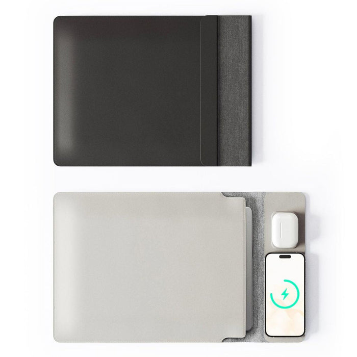 PowerDesk Sleeve – Slimme Laptophoes met Draadloze Oplaadfunctie