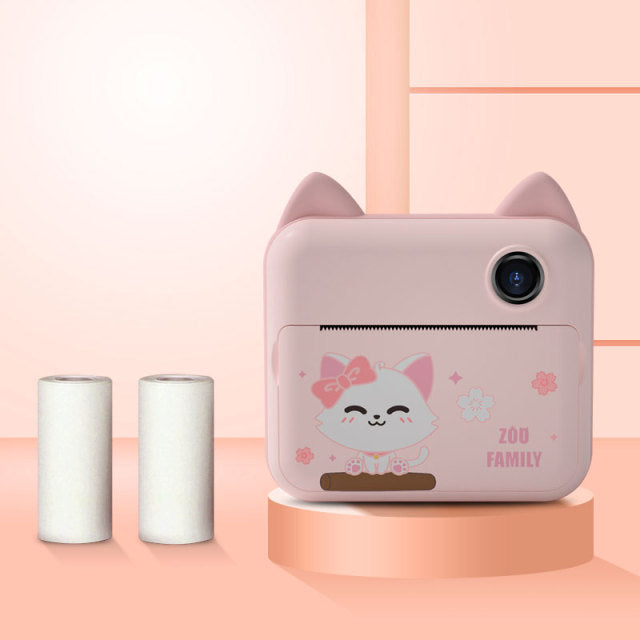 Creatieve Kinder Instant Camera met Dubbele Lens – Direct Printplezier