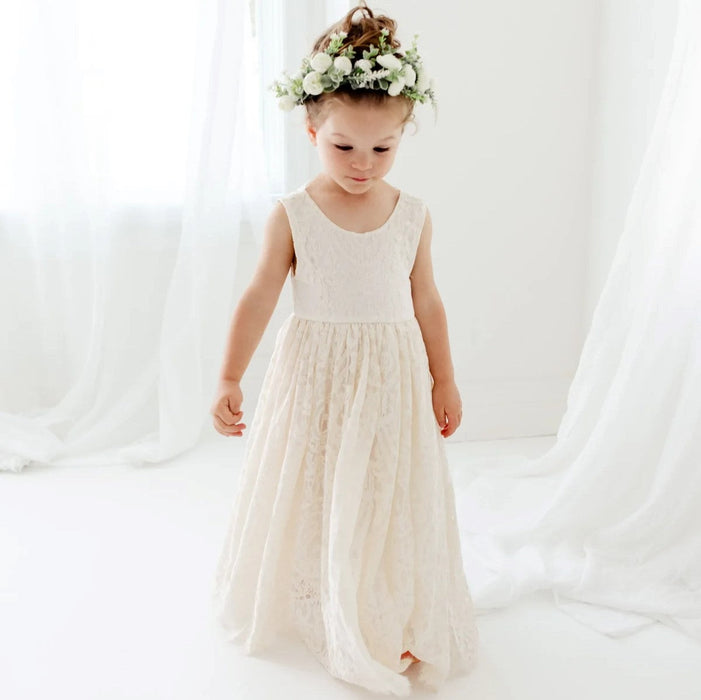 Meisjes Jurk voor Bruiloft of Feest – Elegante Kant & Tulle