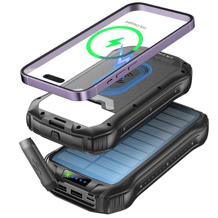 Zonne-energie Powerbank – Draagbare Oplader met Hoge Capaciteit