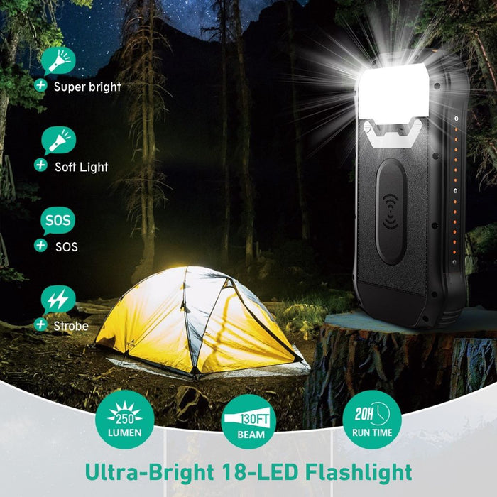 Zonne-energie Powerbank – Draagbare Oplader met Hoge Capaciteit