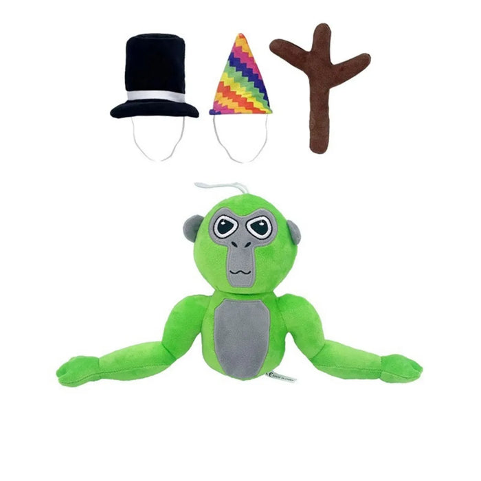 Feestelijke Gorilla Knuffel – Zachte Speelkameraad met Hoeden