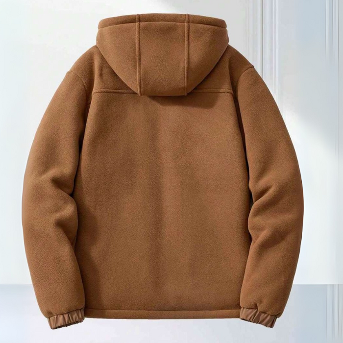 FleeceShield herrjacka med huva – varm, bekväm och praktisk